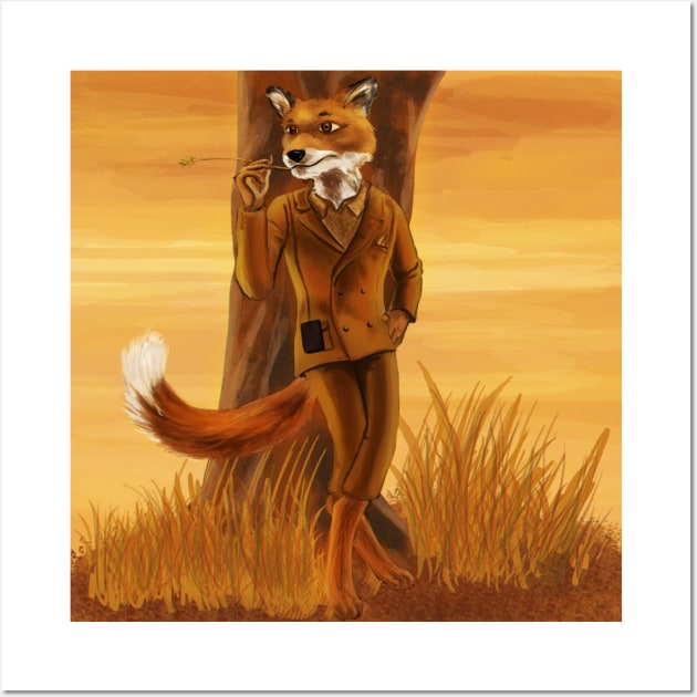 Fantastic Mr.fox Wall Art by Bertoni_Lee